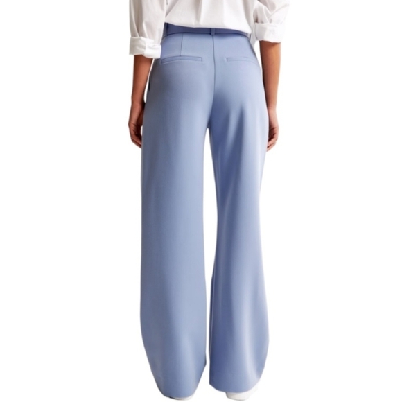 Asos Design - 30x30 Light Blue High Rise Straight Leg Pants - Picture 2 of 16